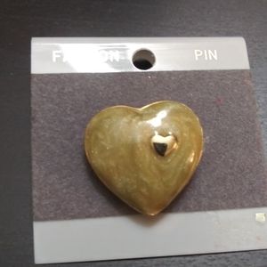 Vintage heart broach